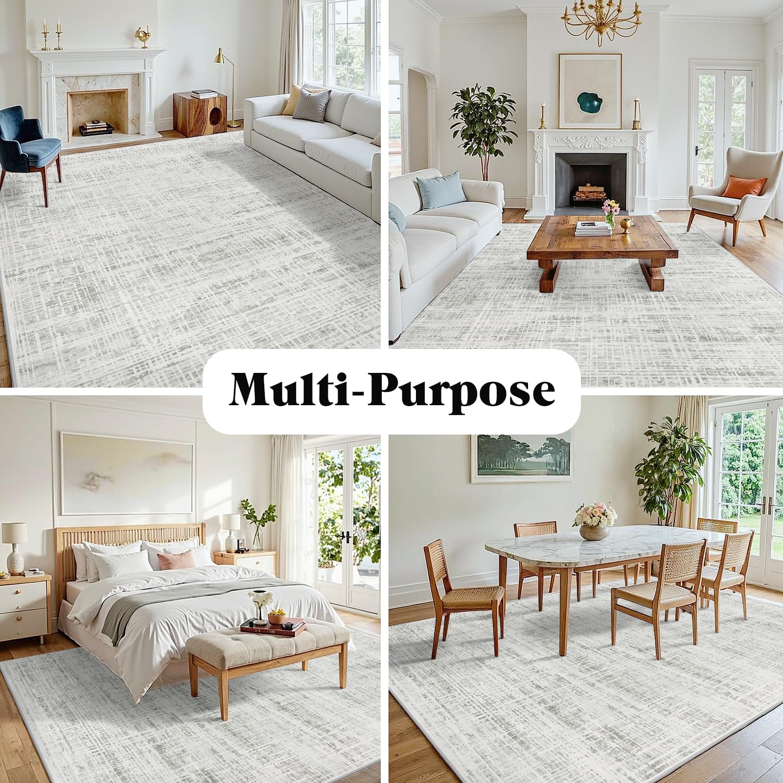 Crority rug with durable edges; long-lasting performance.