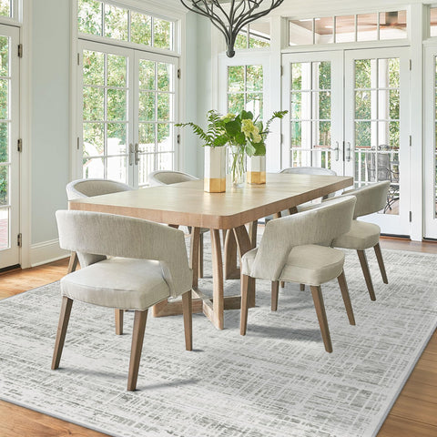 Crority easy-clean rug; machine washable for fast refresh.