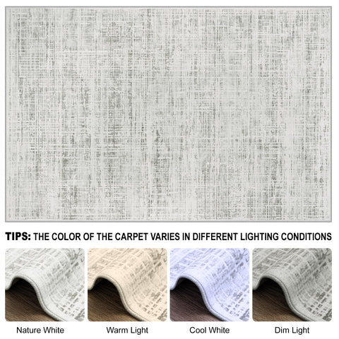 Crority non-shedding rug; keeps floors clean from lint.