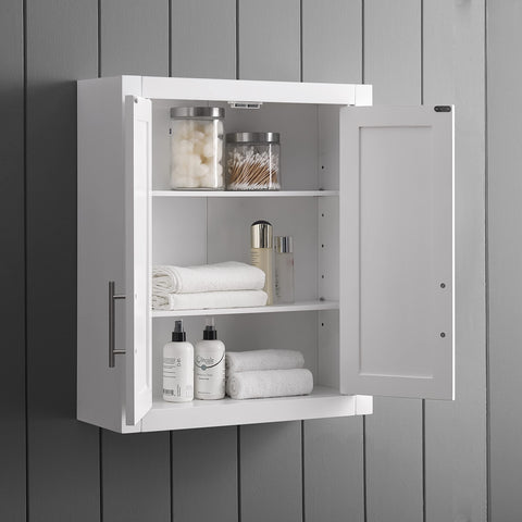 Crosley Savannah exterior doors seal with magnetic closures to keep items secure.