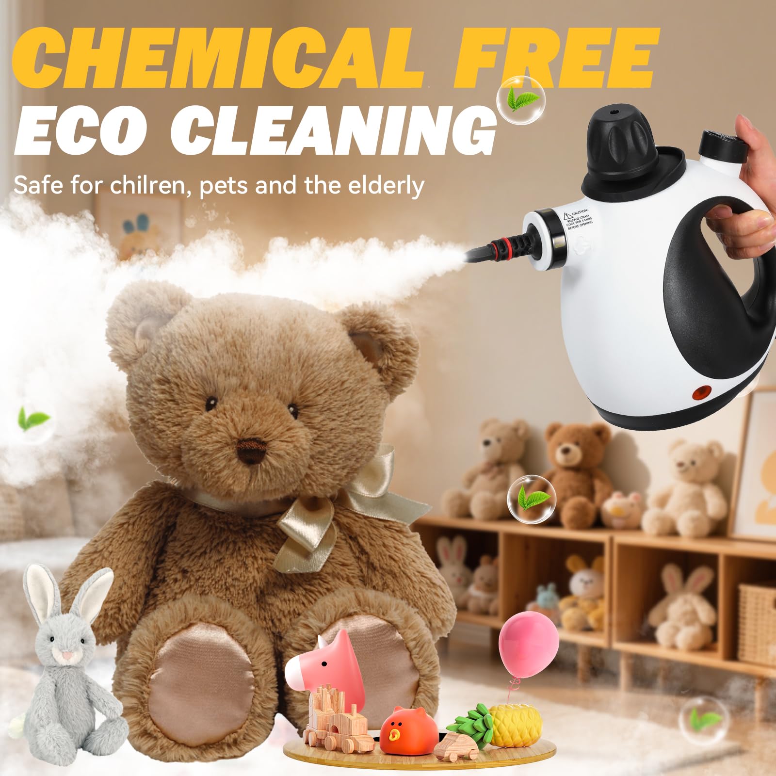 Crossing River cleaner used on windows with squeegee for streak‑free shine