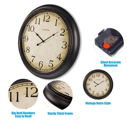 Crosstime vintage patinated frame adds timeless elegance to any room.