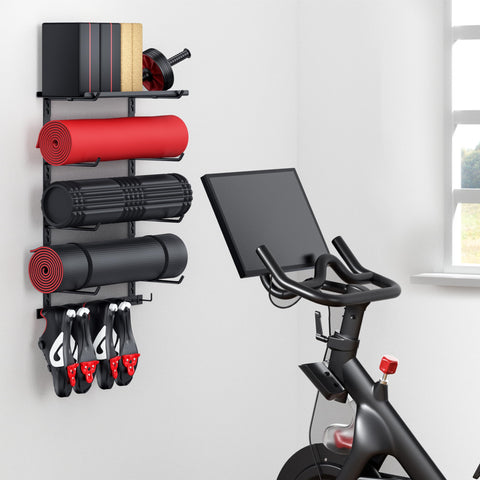 Crostice easy-assembly gym storage shelf with included hardware and quick setup