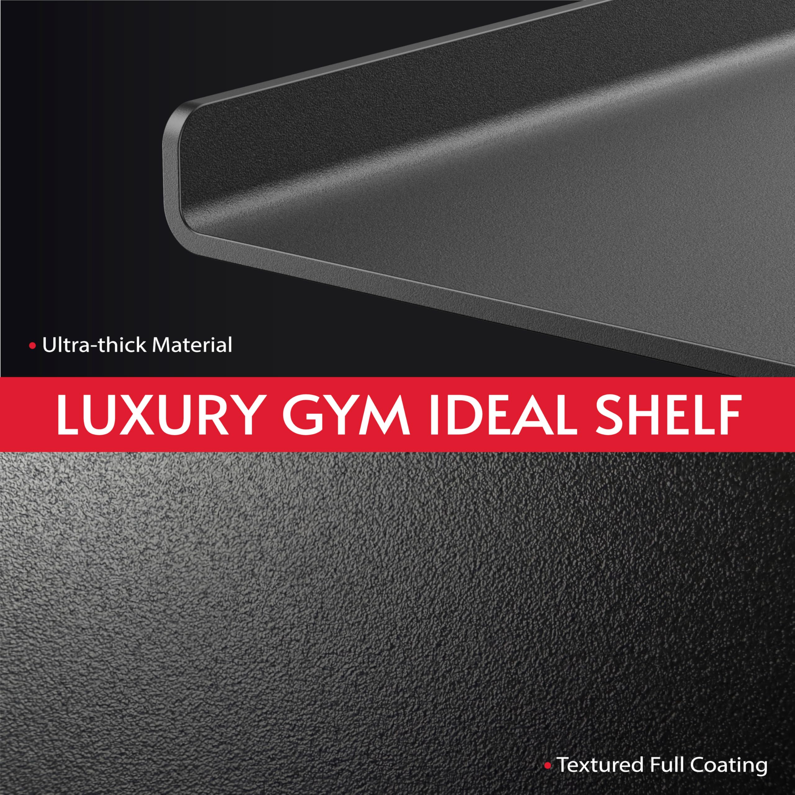 Crostice textured coating on the shelf adds durability and a modern look.