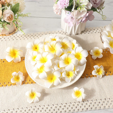 Crowye plumeria foam flower 2.4-inch versatile home décor accent.