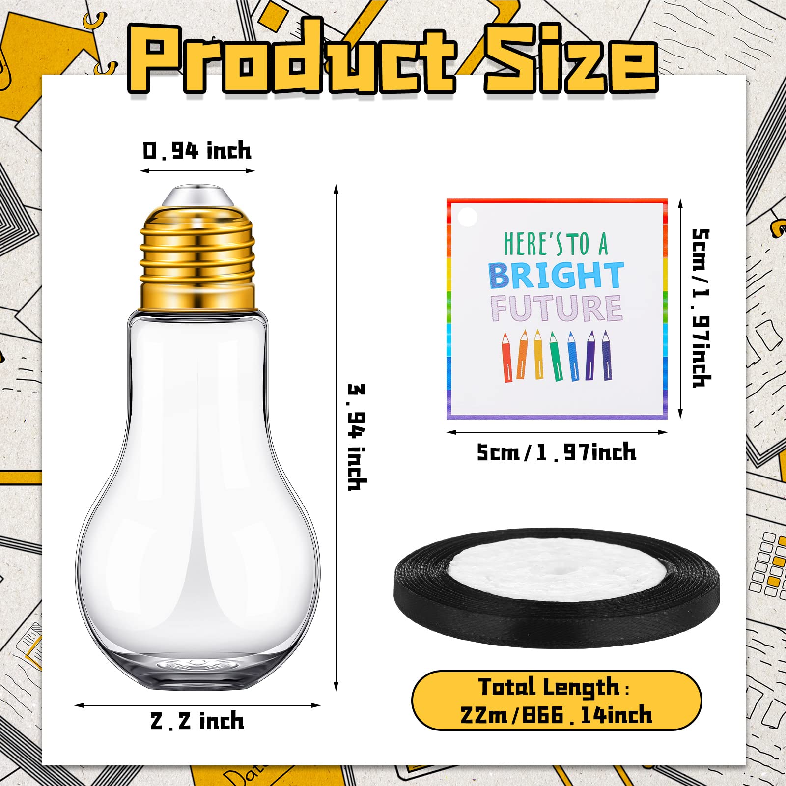 Crtiin lightbulb ornament cards pair for personalized gifts