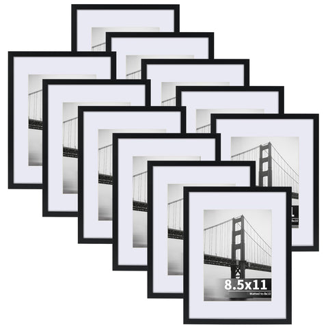 CRUGLA 8.5x11 frame set front view for versatile wall or desk display.
