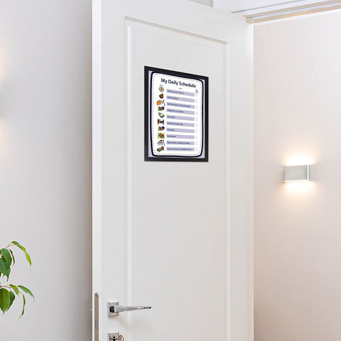 CRUGLA magnetic sheet opens easily for quick photo changes.