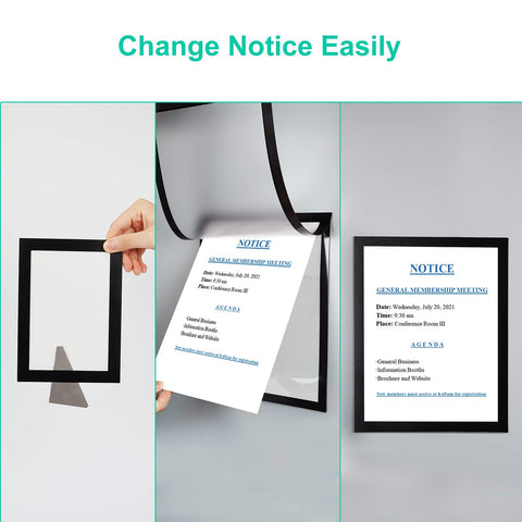 CRUGLA 8.5x11 on cubicle walls preserves documents while staying tidy.