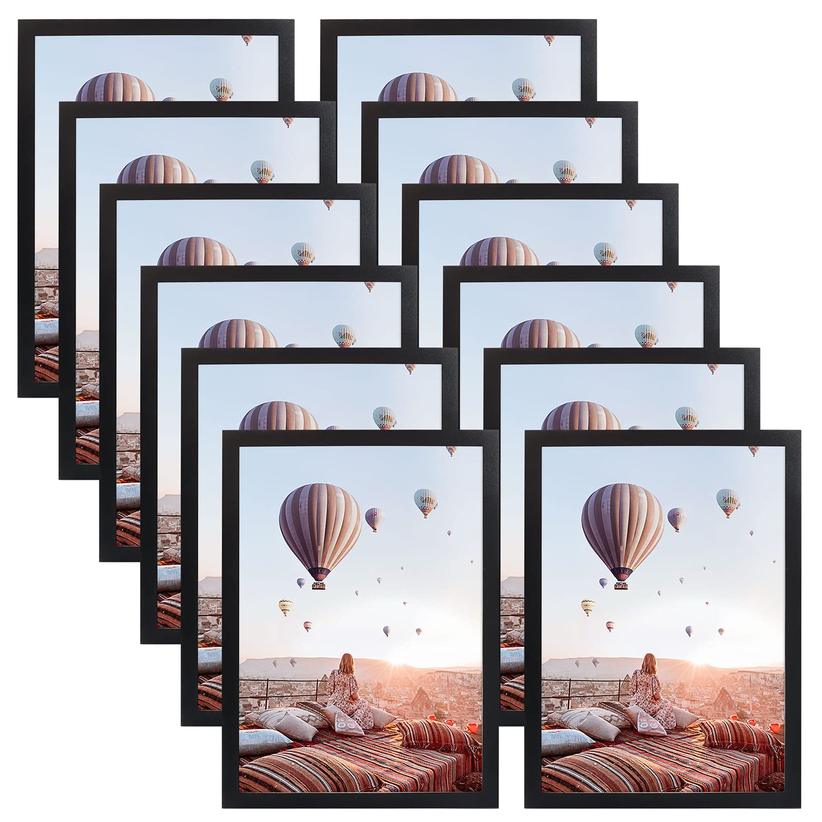 CRUGLA 8.5x11 magnetic frame on fridge for secure certificate display.