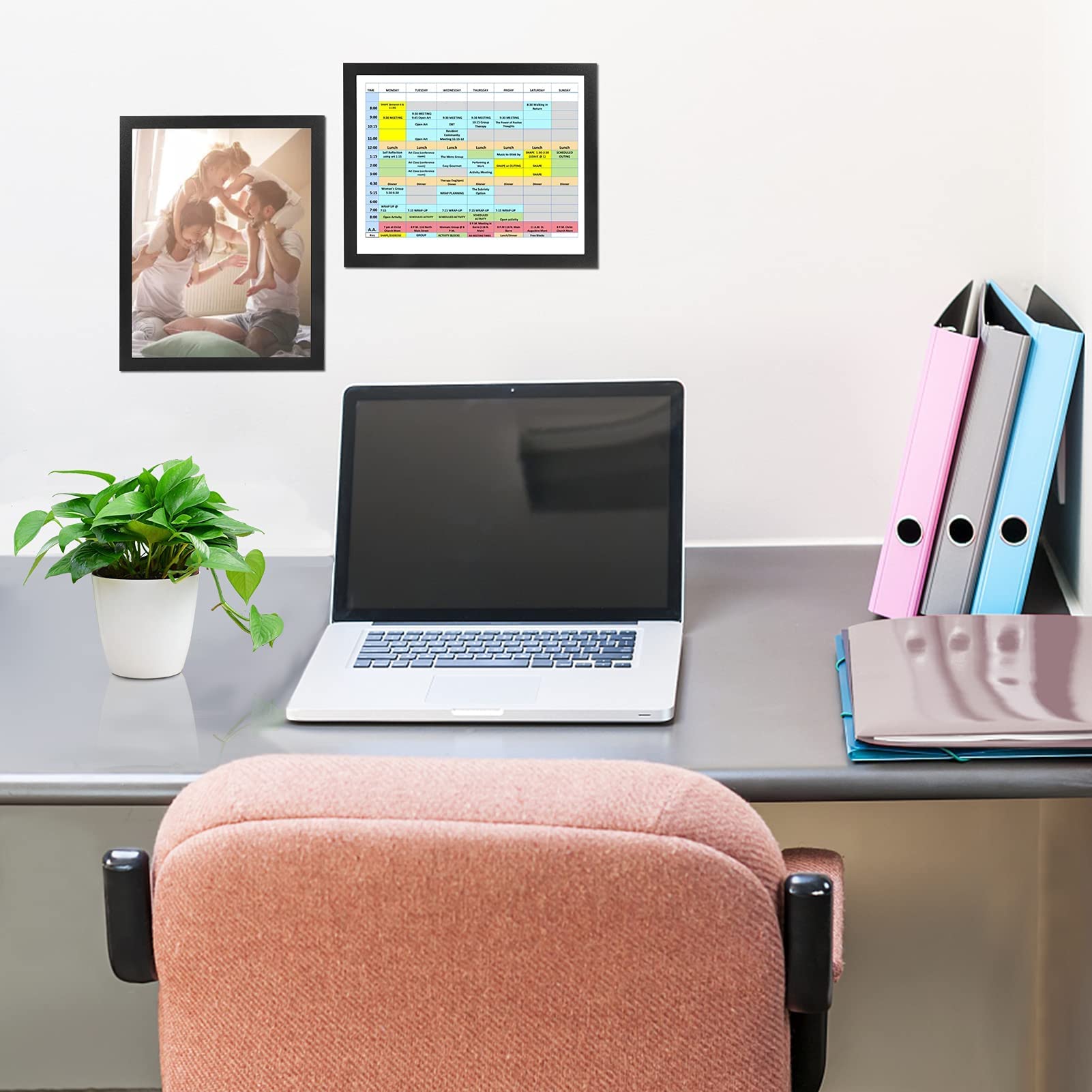 CRUGLA frame with adhesive-back for glass surfaces, offering clean, flexible mounting.