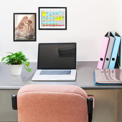 CRUGLA frame with adhesive-back for glass surfaces, offering clean, flexible mounting.