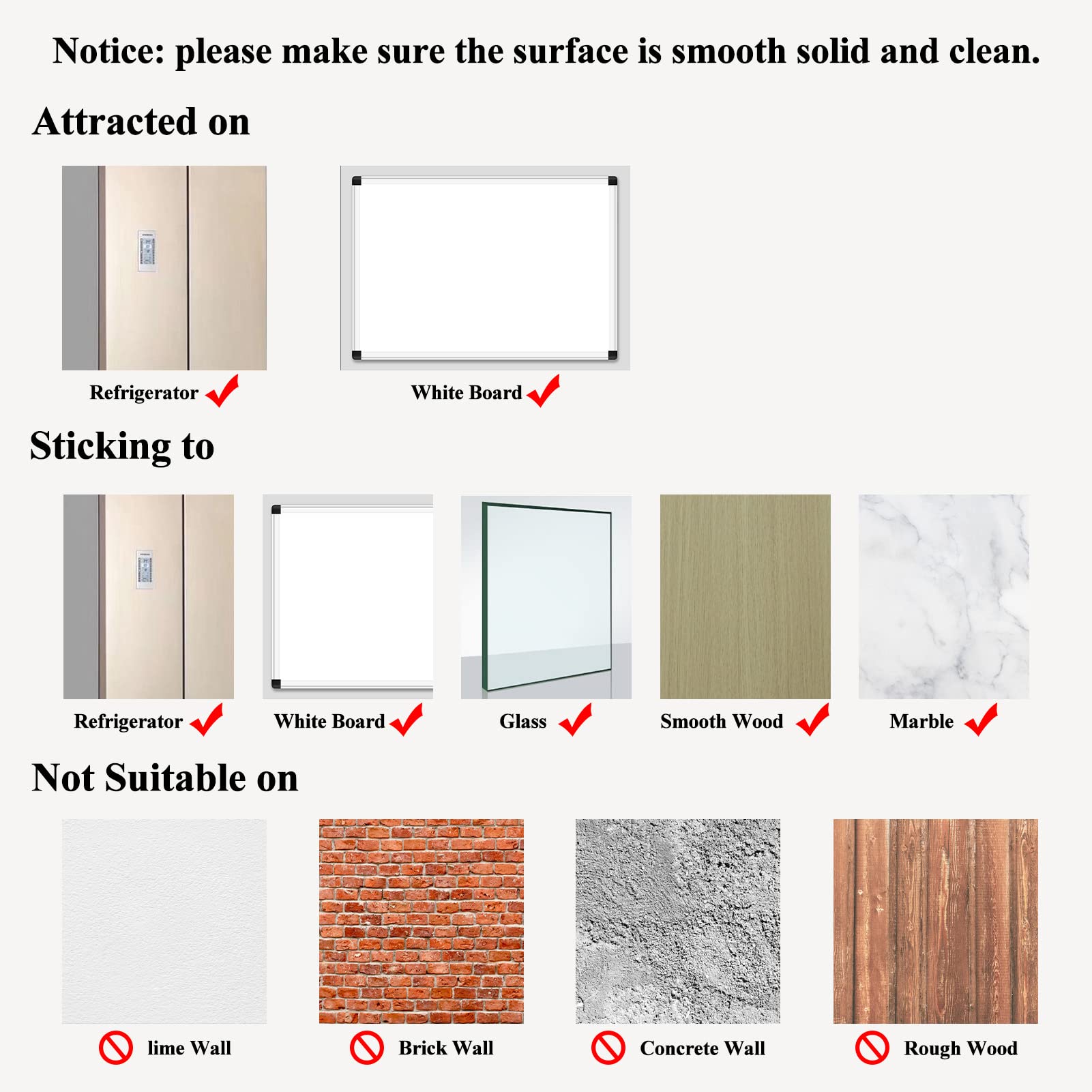 CRUGLA adhesive-back option sticks on glass and tiles for versatile displays.
