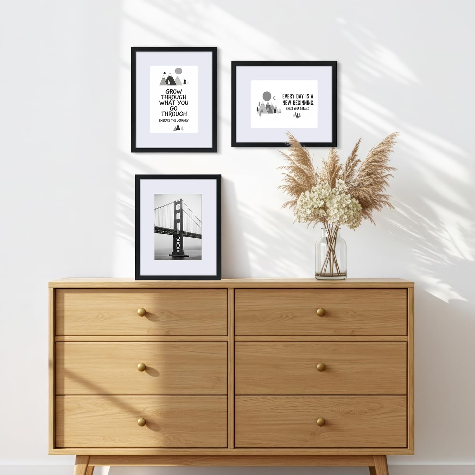 CRUGLA frames offer wall or tabletop display with vertical or horizontal options.