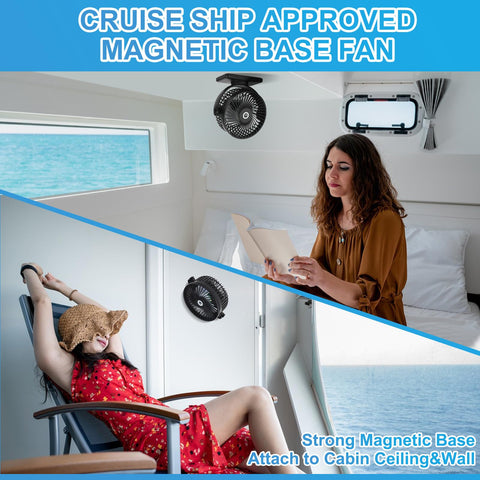 CruiSeaU 12000mAh battery powers a long-lasting breeze through cabin nights.