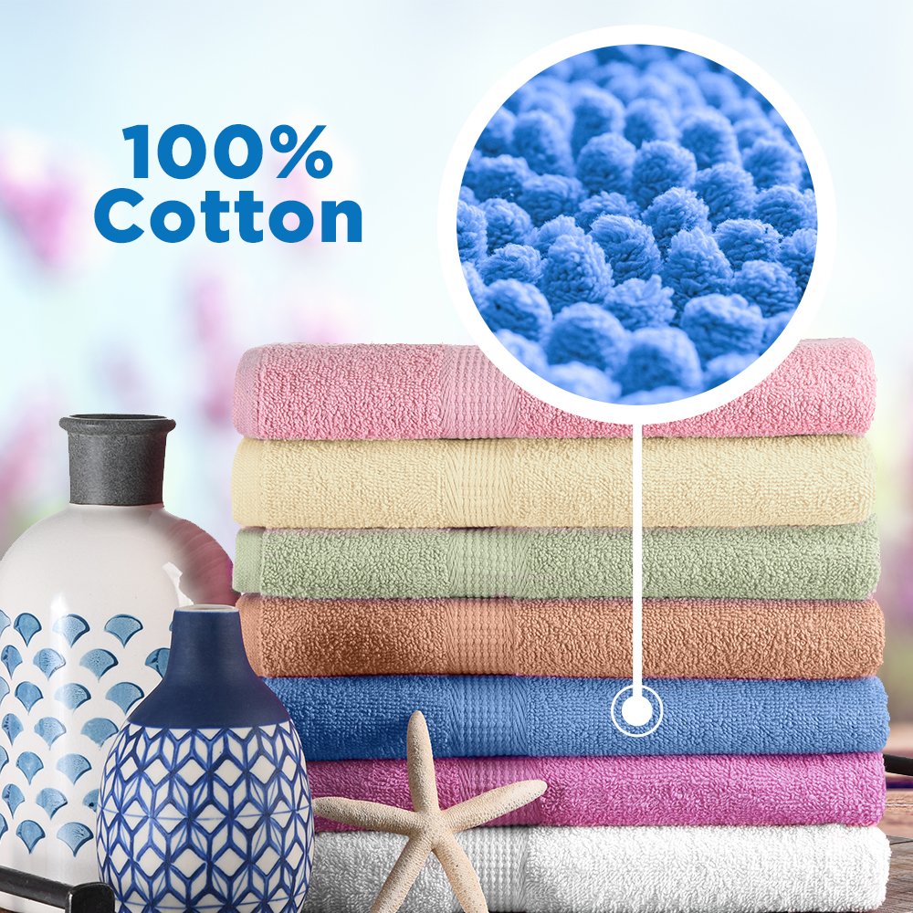 CrystalTowels extra-absorbent fiber close-up emphasizing fast drying capability