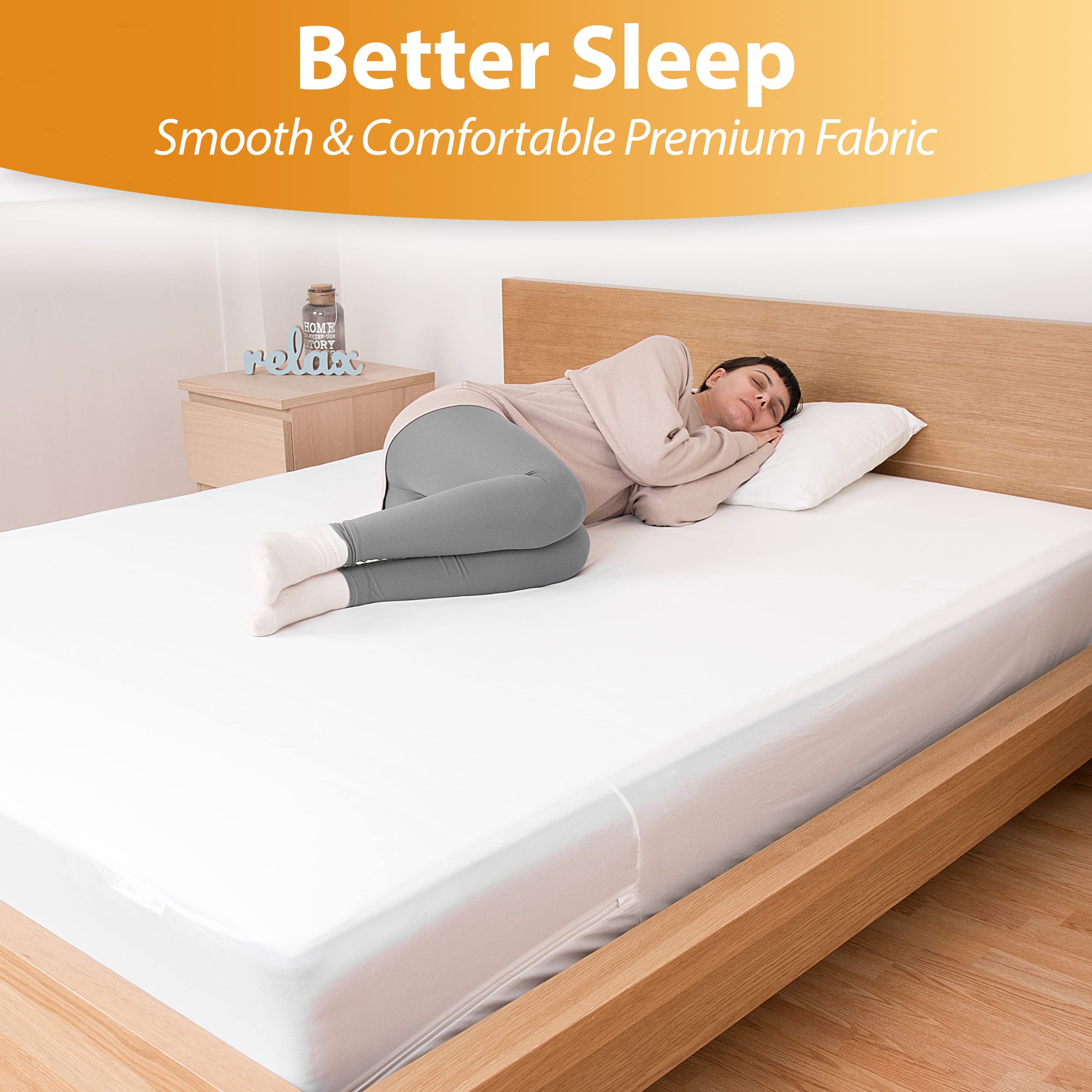CrystalTowels full-mattress-coverage ensures protection across top and sides.