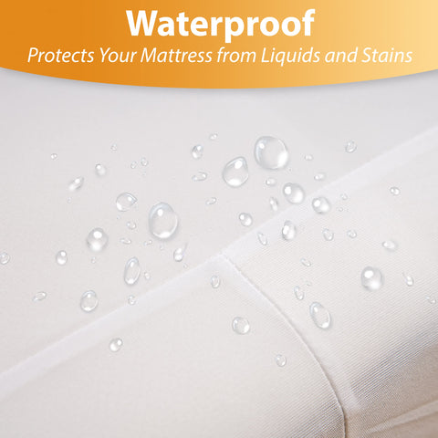 CrystalTowels queen-size protector with breathable fabric keeps sleep surface cool and quiet.