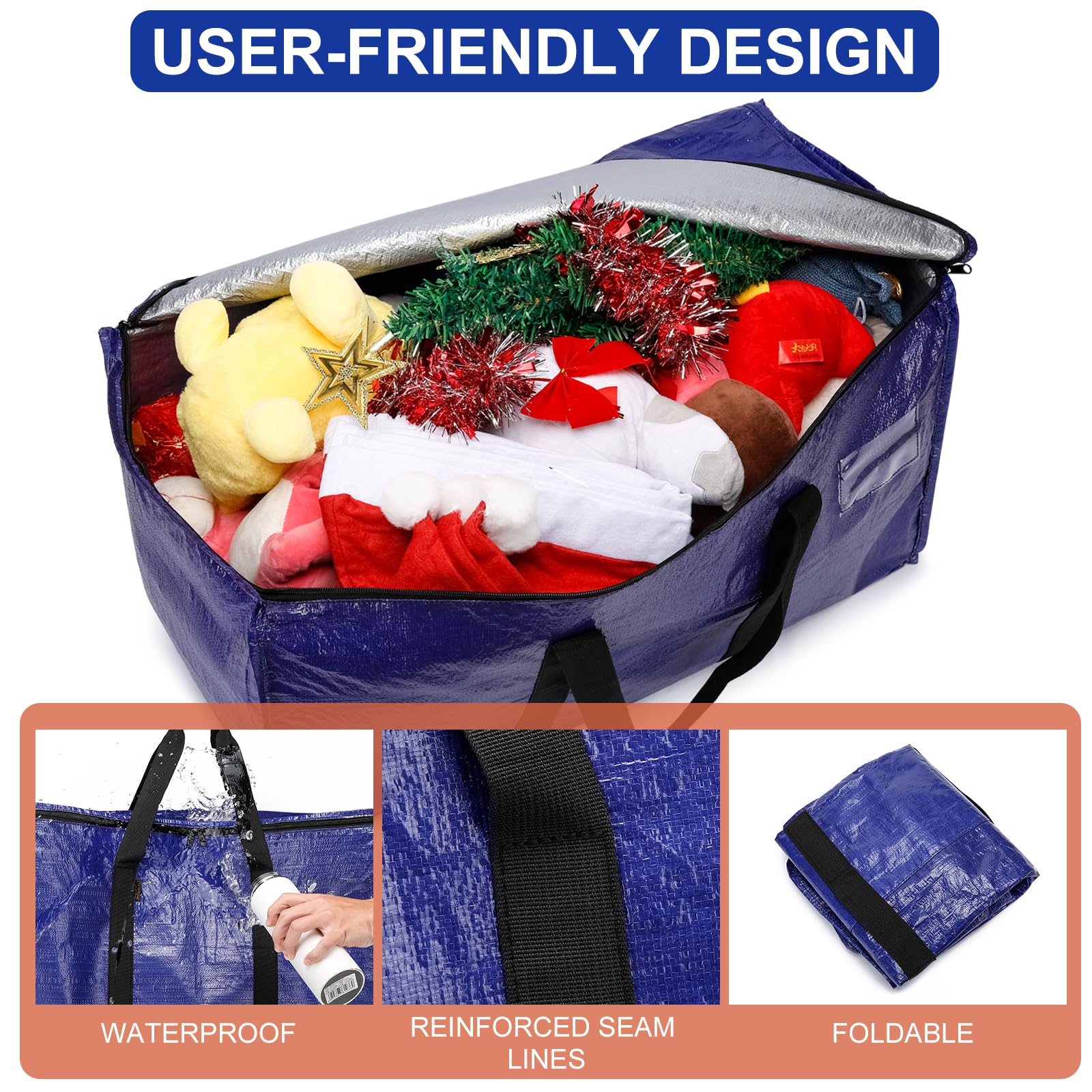 Cryster six-pack moving bags reinforced bottom interior keeps items secure.