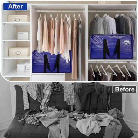 Cryster six-pack moving bags sturdy handles for easy carrying.