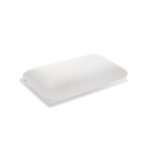 CSDLF memory foam pillow front view with ergonomic neck support.