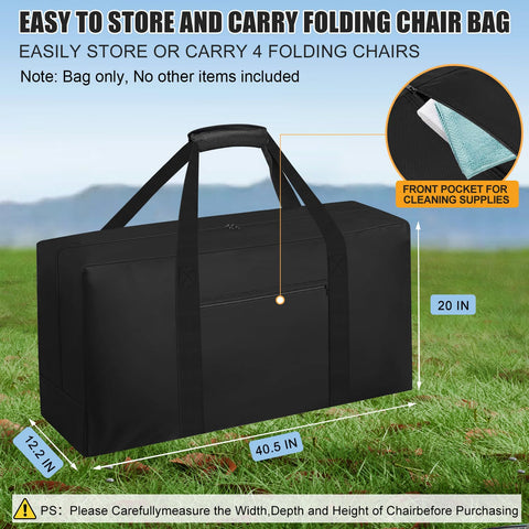 CSOKRE bag shows padded handles for easy folding-chair transport.