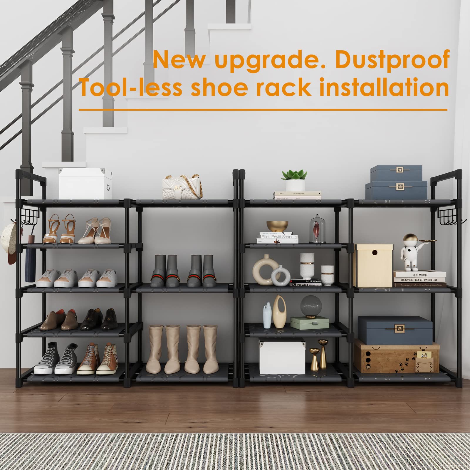 CSXGBAB Waterproof Oxford fabric shelves resist moisture and dirt for clean storage