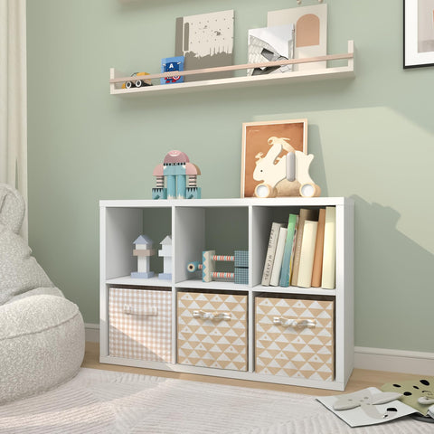 CTESNE 6-cube storage vertical orientation maximizes wall-friendly versatility.
