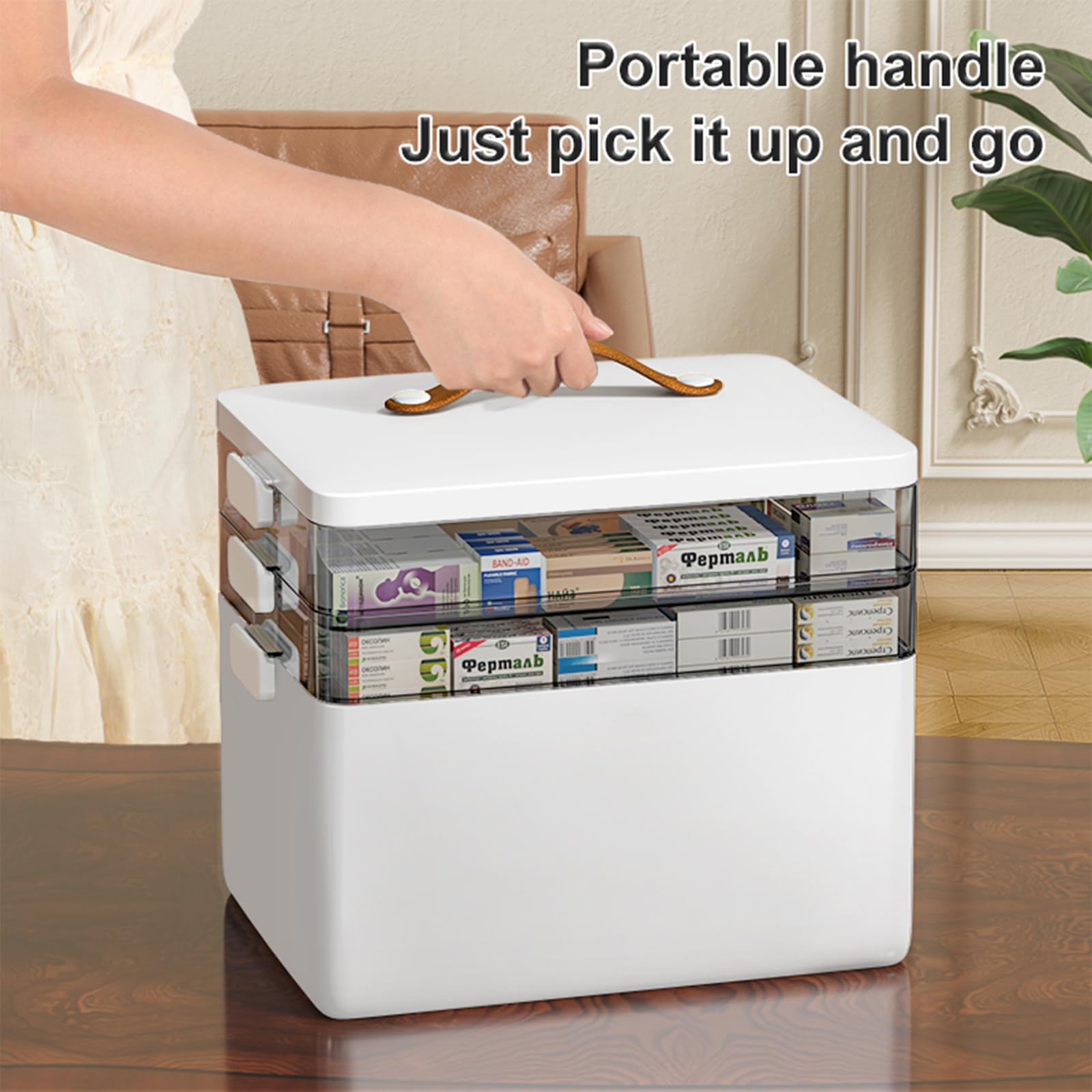 CTIME Compact Storage Box suitable for cosmetics, office supplies, or bathroom essentials