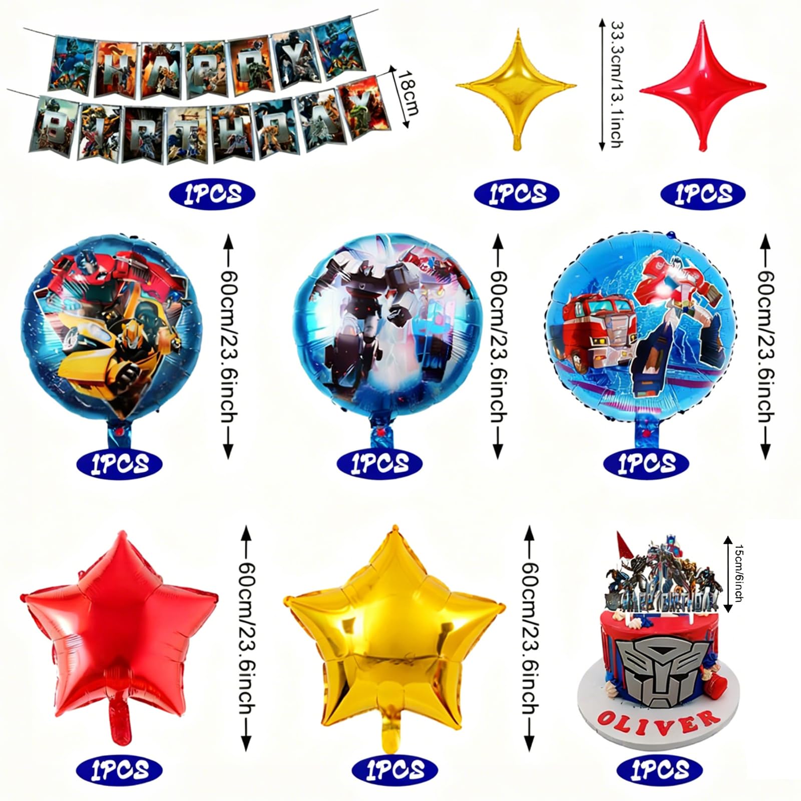 CTNUOBEE foil balloons set adds radiant color and festive energy.