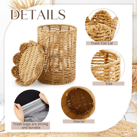 Ctosree scalloped lid detail adds stylish storage to any room.