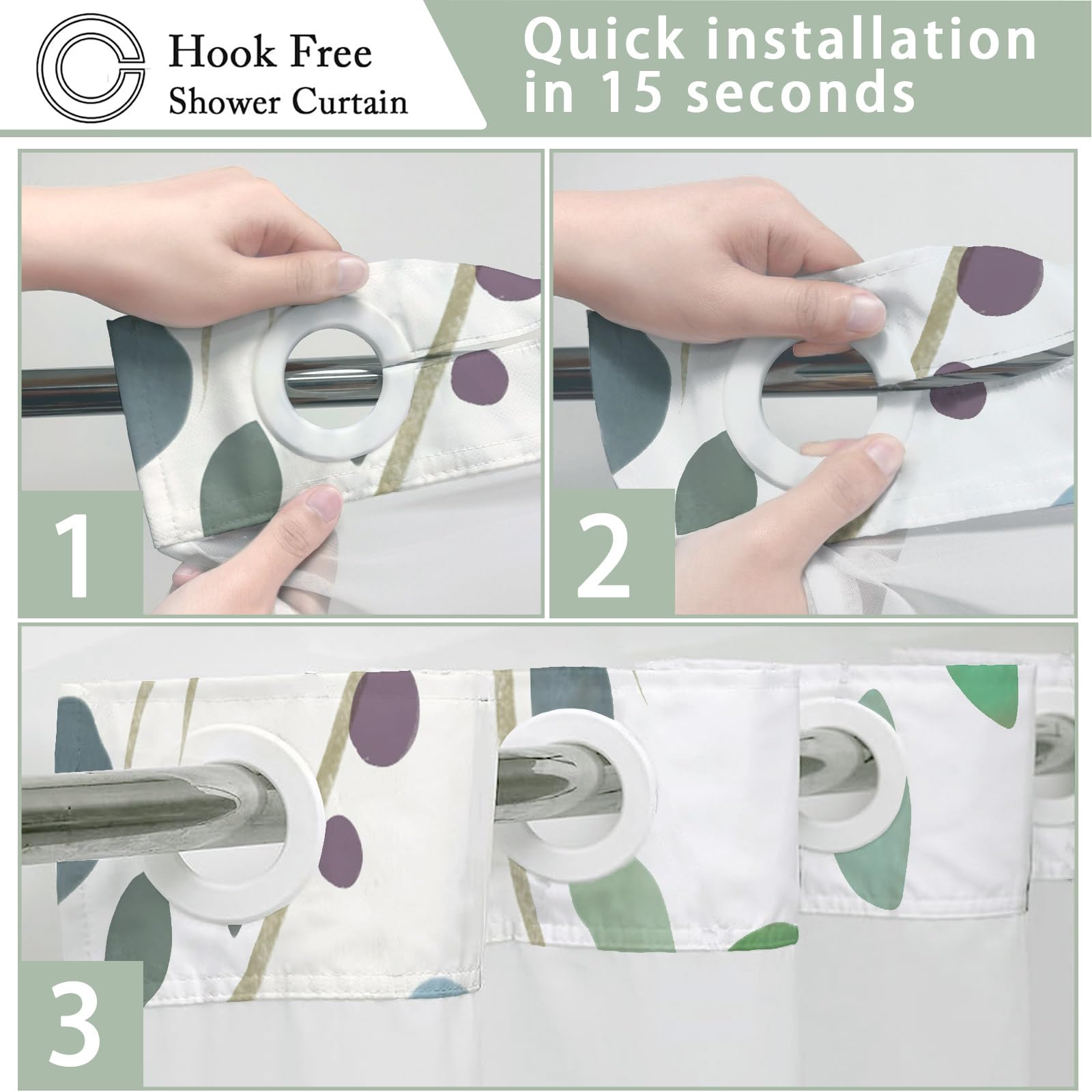 CTOTSYC detachable liner with magnets keeps water inside, reducing floor splashes.
