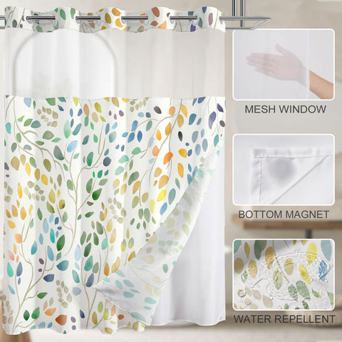 CTOTSYC machine-washable curtain and liner stay vibrant after laundry.