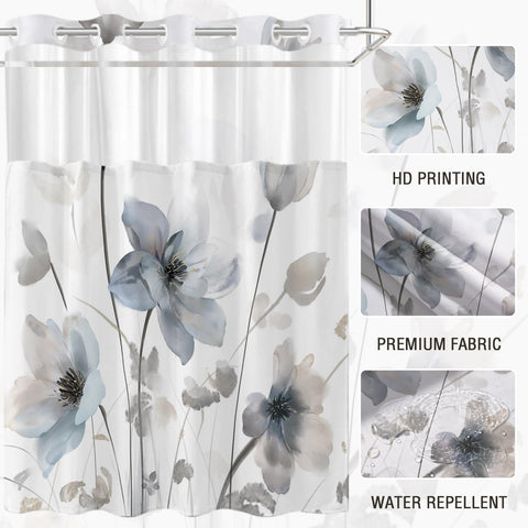 CTOTSYC standard size 71x74 curtain fits most baths