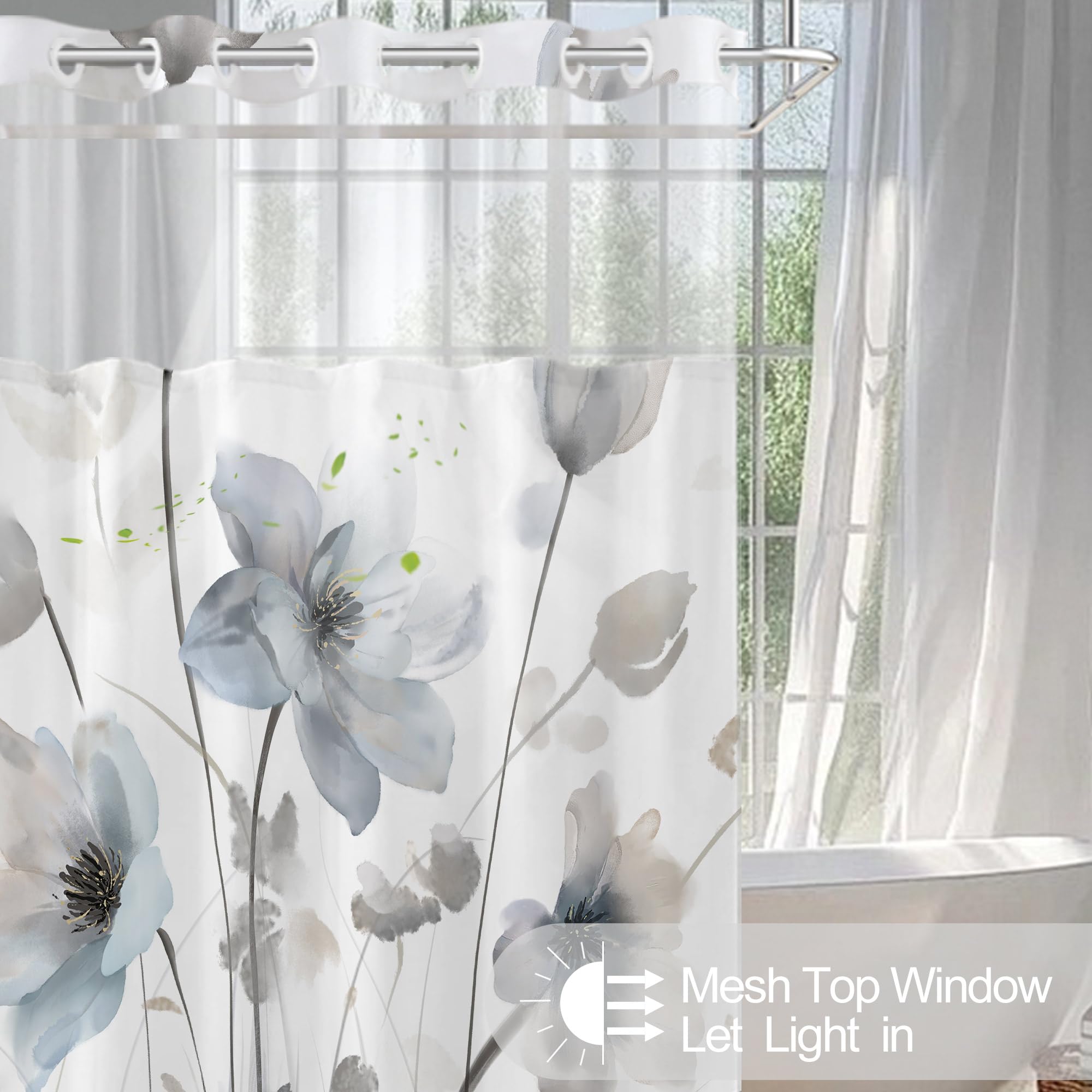 CTOTSYC top sheer window allows light while keeping privacy