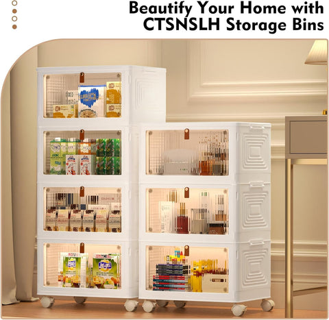 CTSNSLH front translucent lid bin shows clear visibility of contents for quick access.