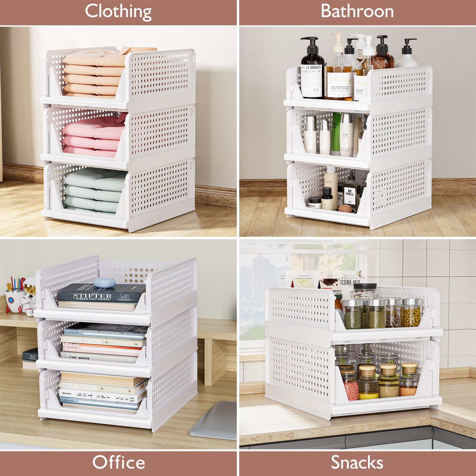CTSNSLH reinforced side seams for long-lasting closet organization.