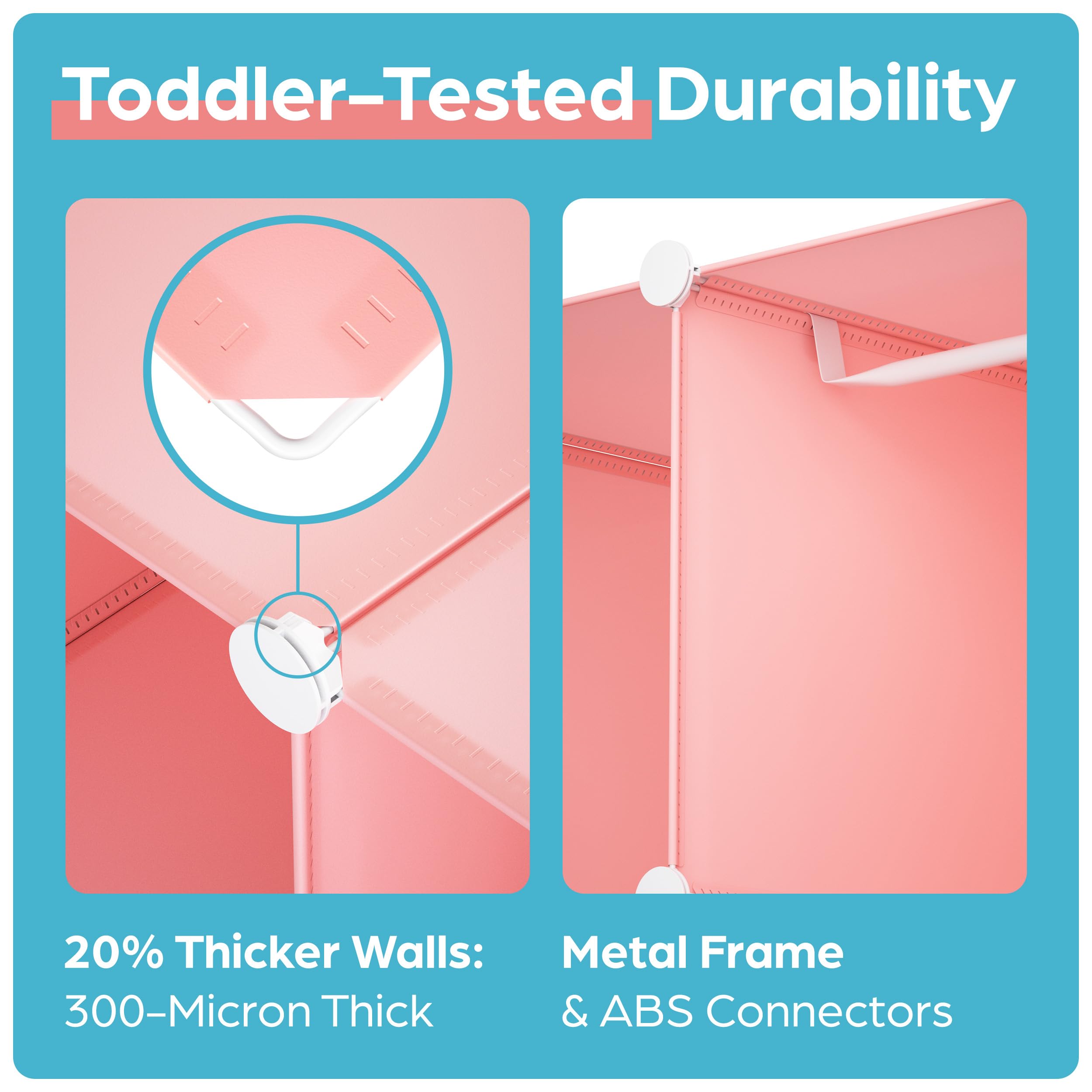 CUBEDIY customizable closet compartments for growing wardrobe and toys