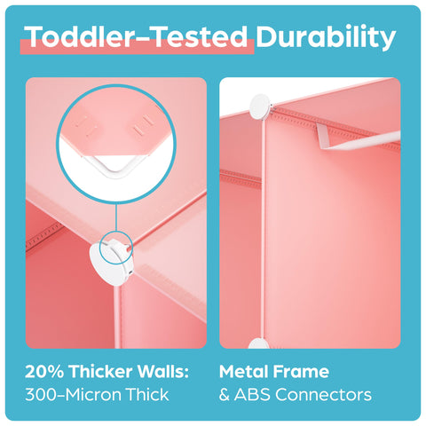 CUBEDIY customizable closet compartments for growing wardrobe and toys