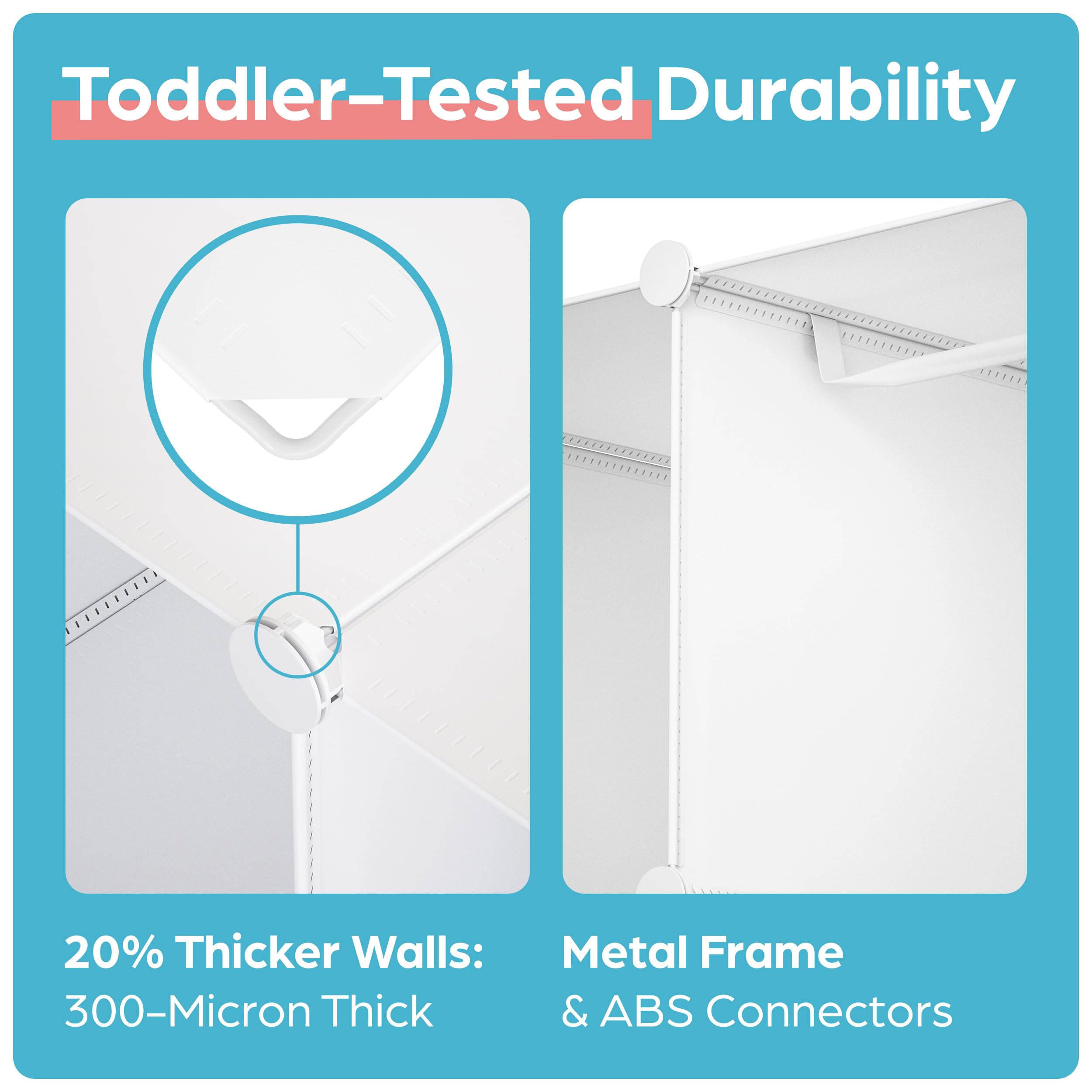 CUBEDIY customizable closet layout adapts to clothes, toys, and accessories.