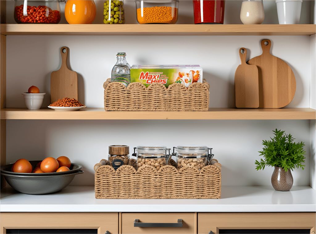 CubesLand modern farmhouse decor basket elevates shelves or countertops.