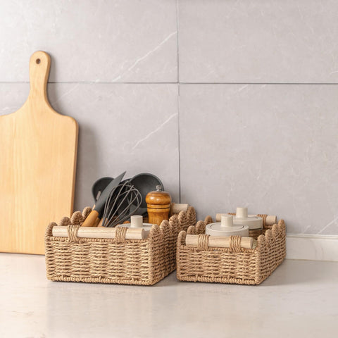 CubesLand multipurpose storage basket for bedroom, living room, and more