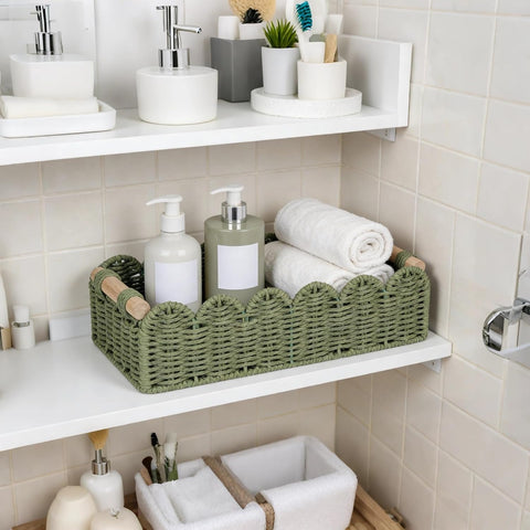 CubesLand over-toilet storage setup demonstrates space saving