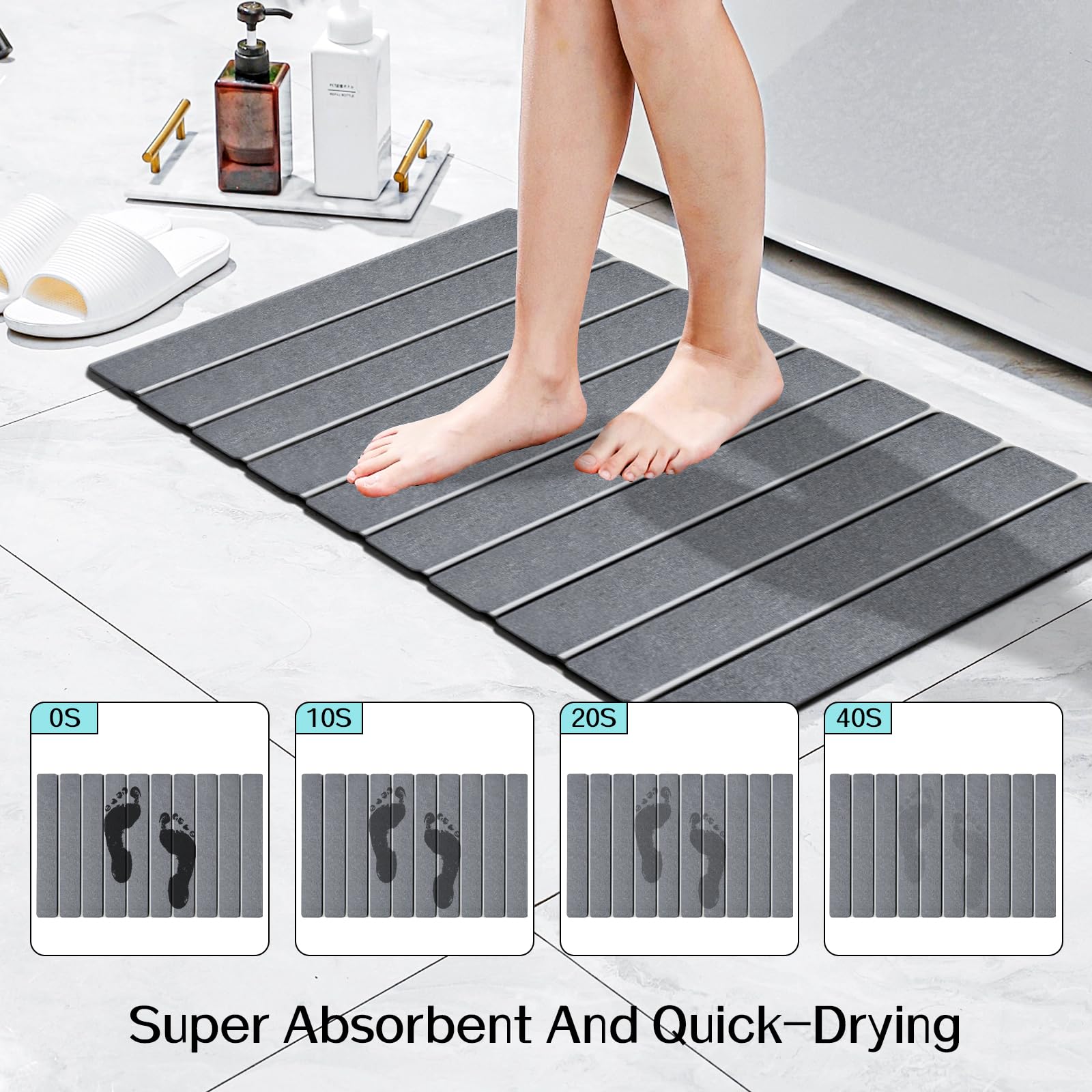 Cuckan foldable mats fold flat for easy storage.