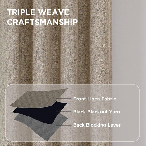 CUCRAF bedroom and living room curtains create a cohesive, stylish look.