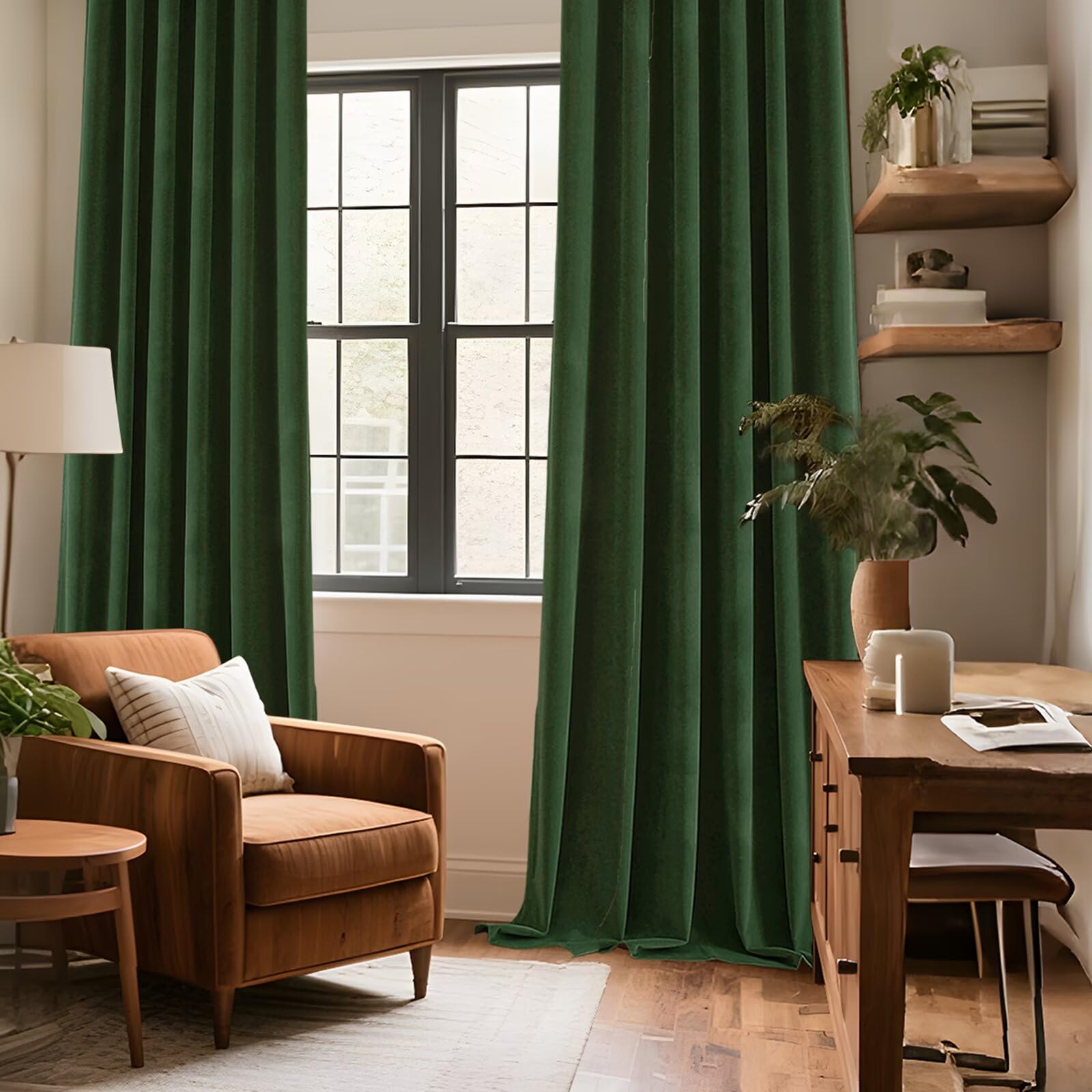 CUCRAF long 84-inch length drapes elegantly across windows.
