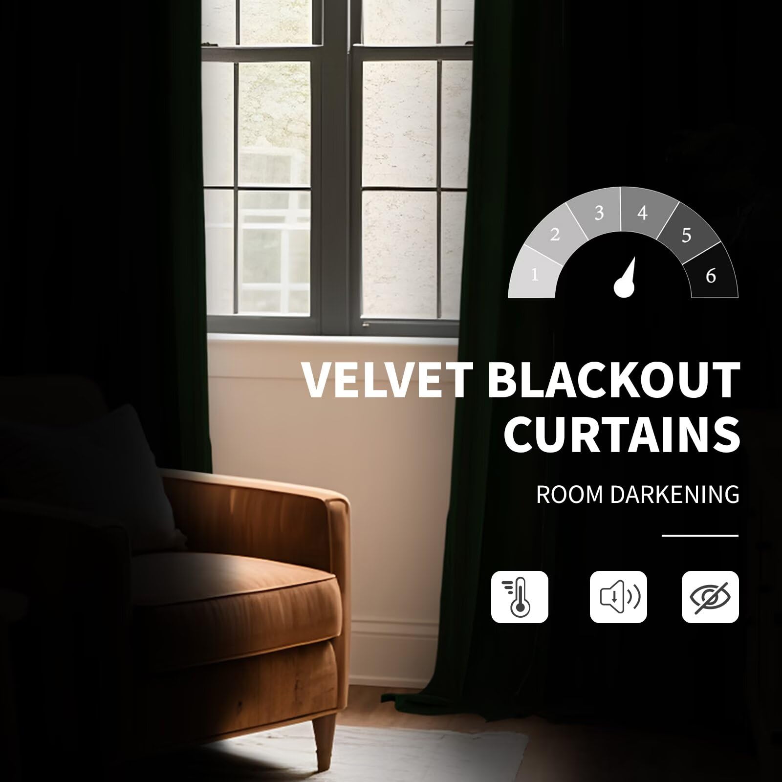 CUCRAF draped appearance creates a polished, room-enhancing silhouette.