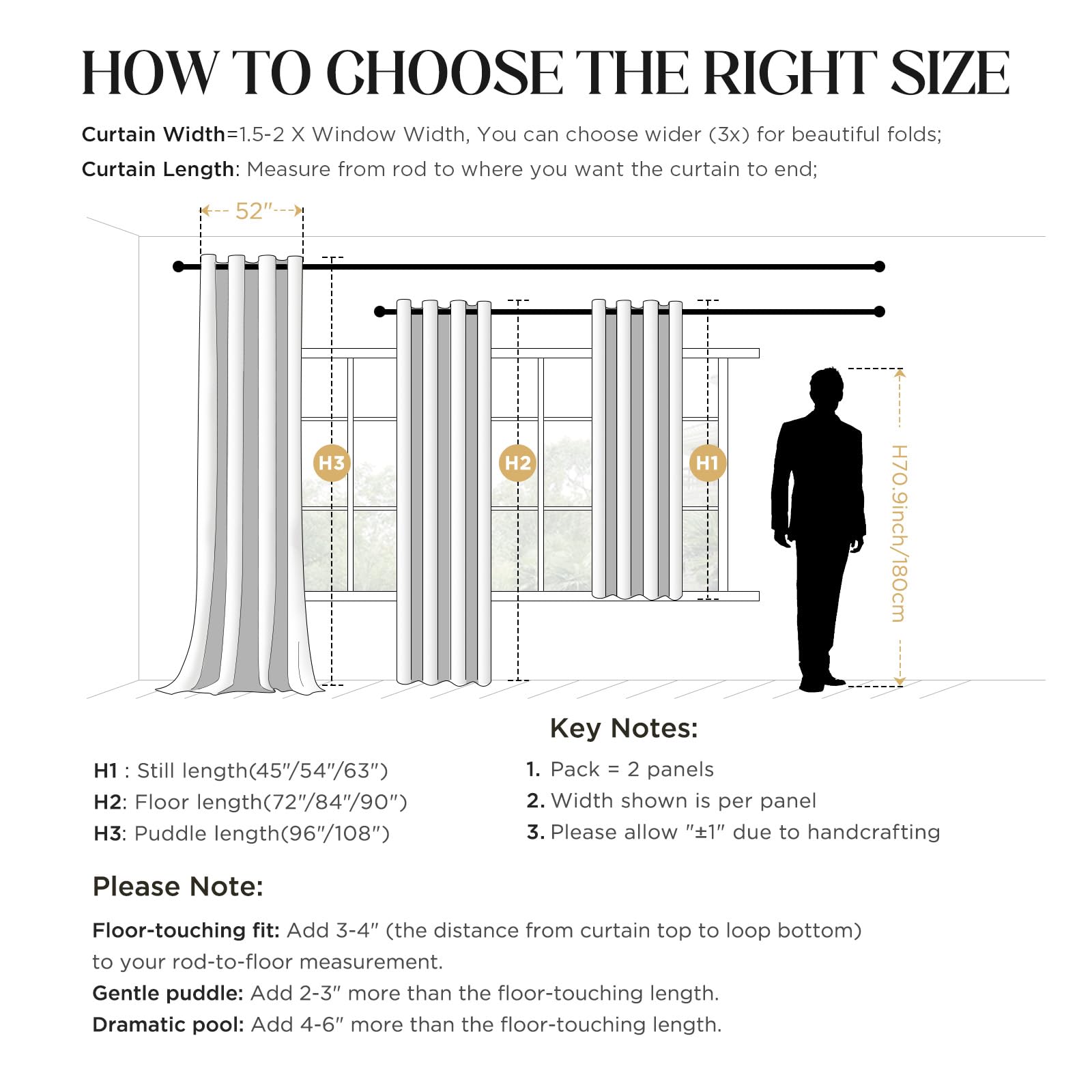 CUCRAF easy-care curtains are machine washable with gentle cycle guidance.