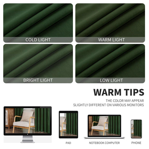 CUCRAF noise-reducing curtains dampen outside sounds for focus.