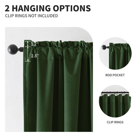 CUCRAF rod-pocket top design offers effortless hanging and elegant folds.